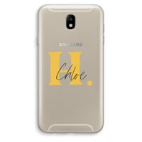 Amber Script: Samsung Galaxy J7 (2017) Transparant Hoesje