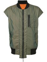 Mostly Heard Rarely Seen veste bomber réversible sans manches - Vert - thumbnail