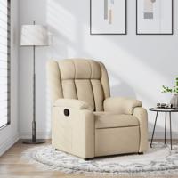 Relaxfauteuil Crme Stof