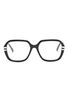 Chloé Eyewear lunettes de vue carrées à logo - Noir