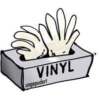 L+D 14695-10 100 stuk(s) Vinyl Wegwerphandschoen Maat (handschoen): 10, XL