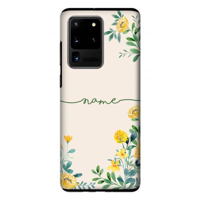 Gele bloemen: Samsung Galaxy S20 Ultra Tough Case