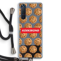 Koekerond: Sony Xperia 5 II Transparant Hoesje met koord