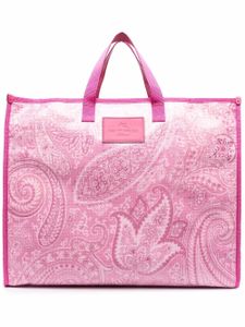 ETRO sac à main à imprimé cachemire - Rose