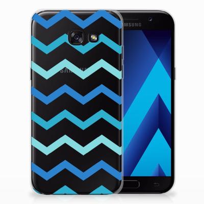 Samsung Galaxy A5 2017 | TPU bumper | Zigzag Blauw