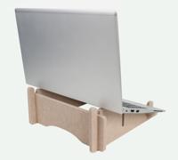 Gerecyclede laptopstandaard quantore vilt zand