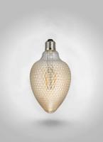 Decoratieve LED lichtbron amberglas E27 fitting warm wit 1.5W &apos;Avra&apos;