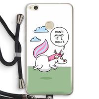 Unicorn: Huawei Ascend P8 Lite (2017) Transparant Hoesje met koord