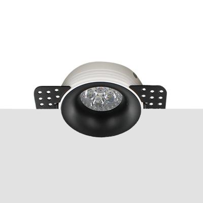 LED trimless spot MR16 4Watt rond ZWART dimbaar (12Volt)