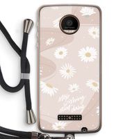 Daydreaming becomes reality: Motorola Moto Z Force Transparant Hoesje met koord