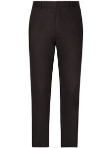 Dolce & Gabbana pantalon en coton à coupe slim - Bleu