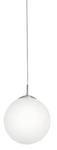 Eglo HanglampRondo glas 30cm metaalgrijs met wit - 85263