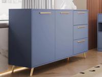 Commode LILAS 2 deuren 3 lades verbleekt blauw