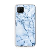 Blauw marmer: Huawei P40 Lite Transparant Hoesje
