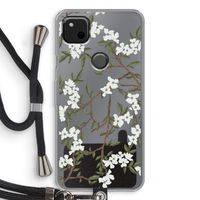 Blossoming spring: Pixel 4a Transparant Hoesje met koord