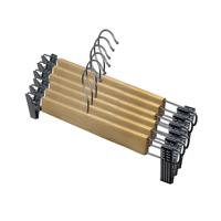 Broeken/rokken kledinghangers - set 6x stuks - hout - 33 cm