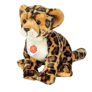 Knuffeldier Luipaard - zachte pluche stof - premium kwaliteit knuffels - lichtbruin - 27 cm
