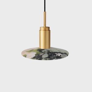 Anour Donya Onyx Solar Hanglamp - Gemixte kap - Goud PVD