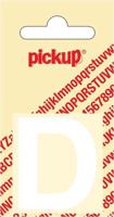 Plakletter Helvetica 40 mm Sticker witte letter D Pickup - Pickup