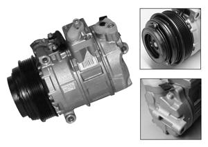 Compressor, airconditioning NEW ORIGINAL PART VALEO, Spanning (Volt)12V, u.a. für Mercedes-Benz