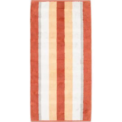 Cawö Cawo Noblesse Stripes Badlaken 80x150 brick