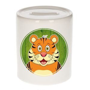 Cadeau kinder spaarpotten tijger 9 cm