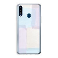 Square pastel: Samsung Galaxy A20s Transparant Hoesje