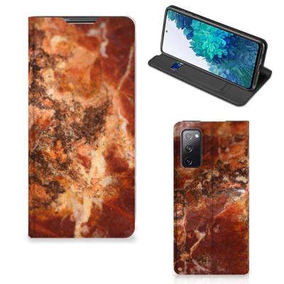 Samsung Galaxy S20 FE | Standcase | Marmer Bruin