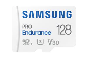 SAMSUNG PRO Endurance 128 GB microSDXC (2022) geheugenkaart UHS-I U3, Class 10, V30, Incl. SD-Adapter