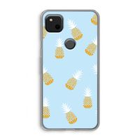 Ananasjes: Google Pixel 4a Transparant Hoesje