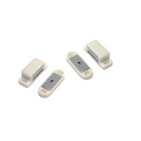 4x stuks magneetsnapper / magneetsnappers wit met metalen sluitplaat 4,7 x 1,4 x 1,6 cm - Magneet snappers