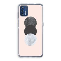 Marmeren cirkels: Motorola Moto G9 Plus Transparant Hoesje