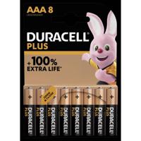 Duracell Plus-AAA K8 AAA batterij (potlood) Alkaline 1.5 V 8 stuk(s) - thumbnail