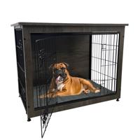 MaxxPet Houten Hondenbench - Hondenhuisje voor binnen - Hondenhok - kennel - 98x65x68cm - thumbnail