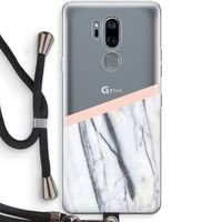 A touch of peach: LG G7 Thinq Transparant Hoesje met koord