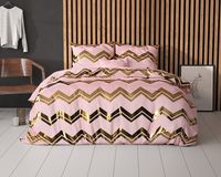 Sleeptime - Glamour Wave Dekbedovertrek - Micropercal - Roze - 240 x 220