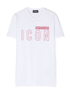 DSQUARED2 KIDS t-shirt en coton à logo Icon imprimé - Blanc