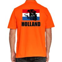 Grote maten oranje fan poloshirt / kleding Holland met leeuw en vlag EK/ WK voor heren 4XL  -