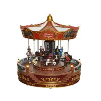 Carrousel met Paarden Lumineo 31 x 31 x 28 cm