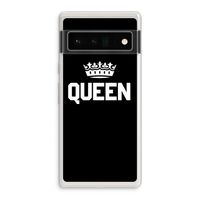 Queen zwart: Google Pixel 6 Pro Transparant Hoesje