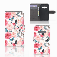 Samsung Galaxy Xcover 3 | Xcover 3 VE Hoesje Butterfly Roses - thumbnail