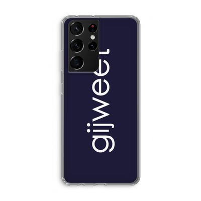Gijweet: Samsung Galaxy S21 Ultra Transparant Hoesje