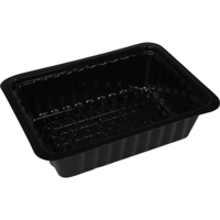 Bak | PS | A7 | snackbak | 120x92x31mm | zwart | 2000 stuks