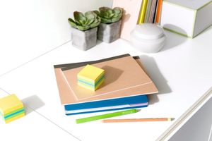 3M Post-it 2051L zelfklevend notitiepapier Vierkant Blauw, Groen, Turkoois, Geel 400 vel Zelfplakkend