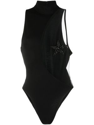 Kiko Kostadinov body sans manches à col montant - Noir