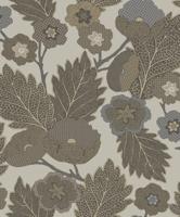 Decoprint Antibes Behang abstracte bloemen en bladeren - AN28271