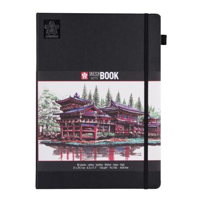 Schetsboek sakura 80 witte vellen 210x297mm zwart