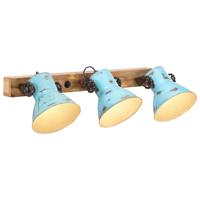 VidaXL Wandlamp 25 w e27 65x25 cm verweerd blauw