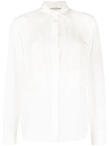 Ermanno Scervino chemise brodée à manches longues - Blanc