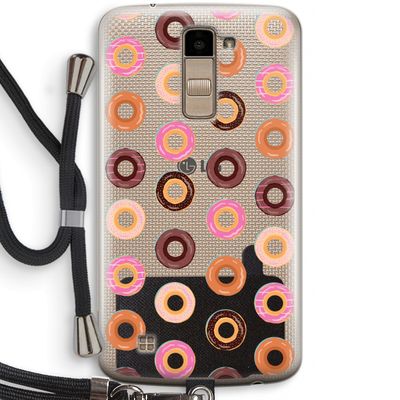 Donuts: LG K10 (2016) Transparant Hoesje met koord